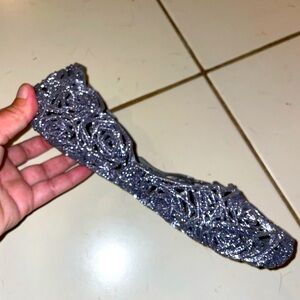 Sparkly, Silver Women's Flats